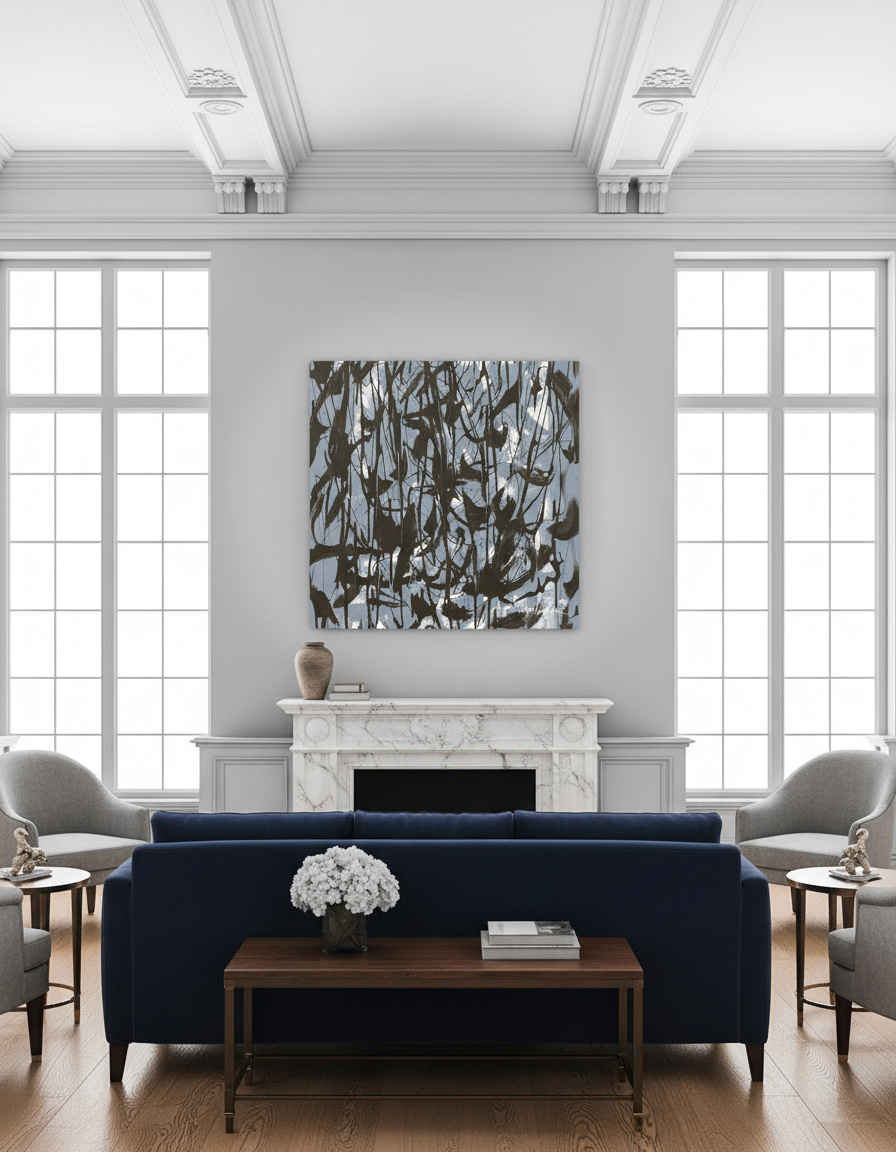 Gray Mood  (Print on Canvas) - Jumper Maybach