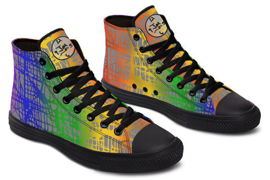 Rainbow Matrix Hightops - Jumper Maybach