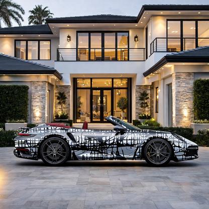 1 - Dark Matrix Car  by Jumper Maybach® (Print on Canvas)