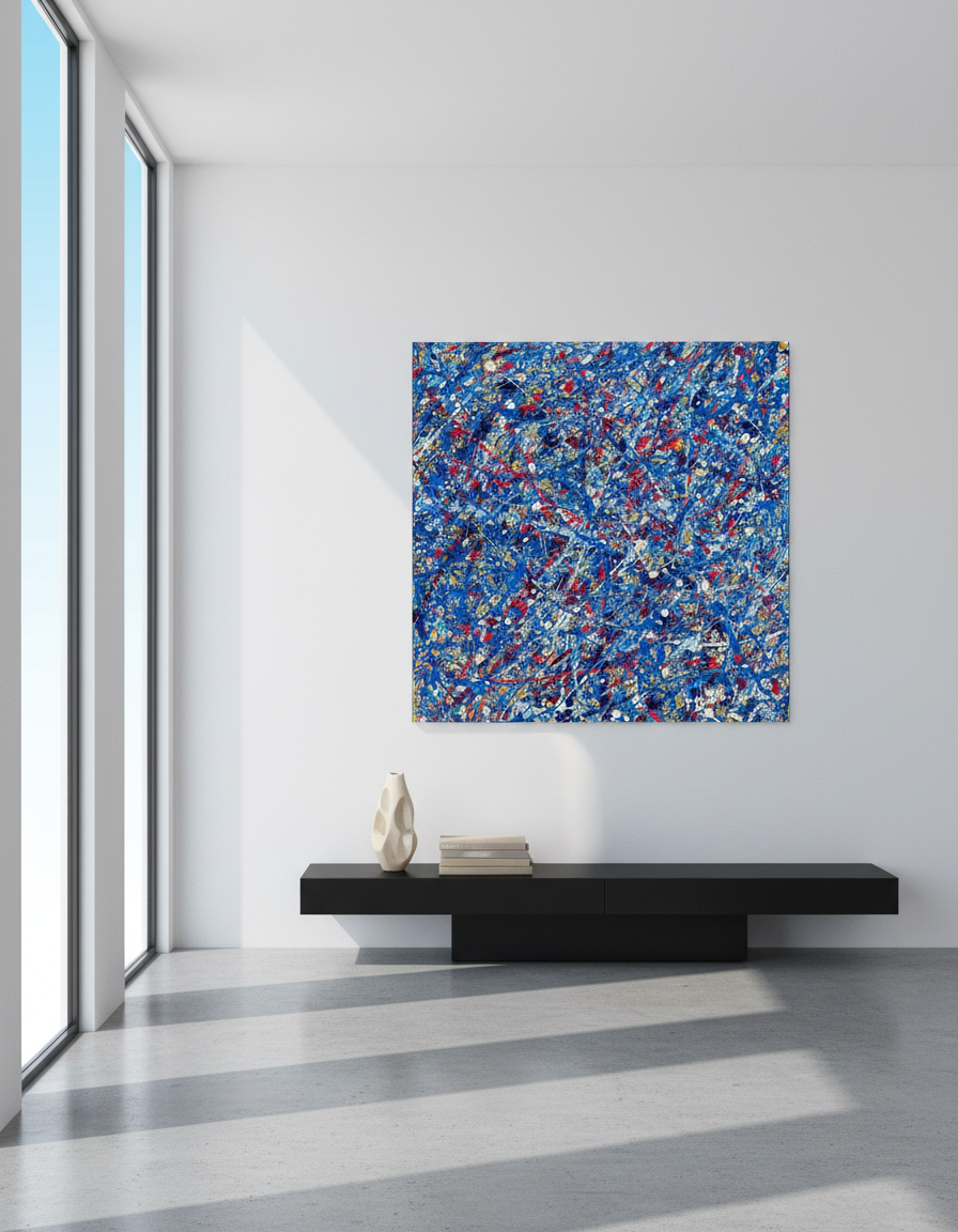 It's Raining in Space  (Print on Canvas) - Jumper Maybach