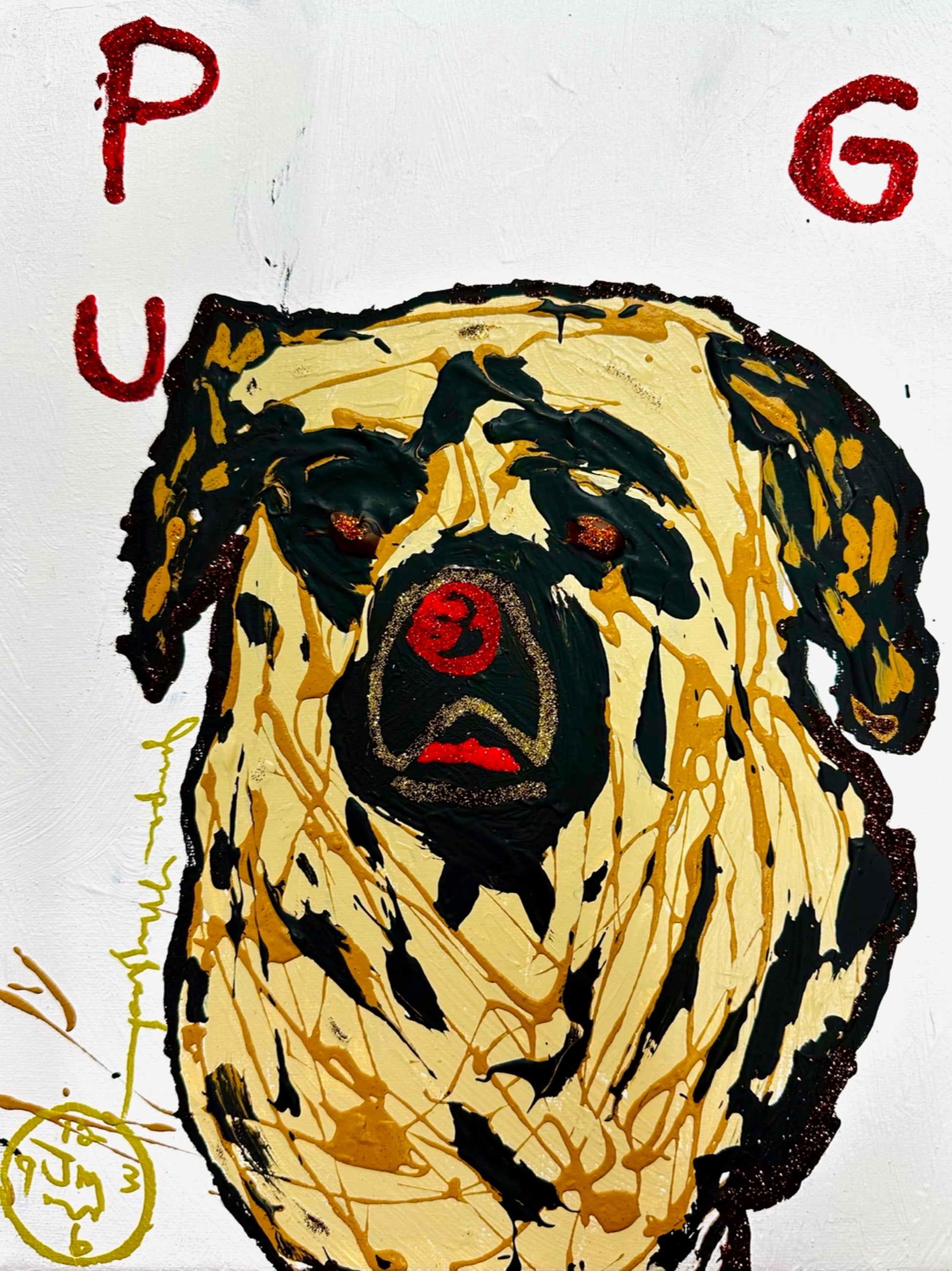 Fawn Pug - Original Painting - Jumper Maybach