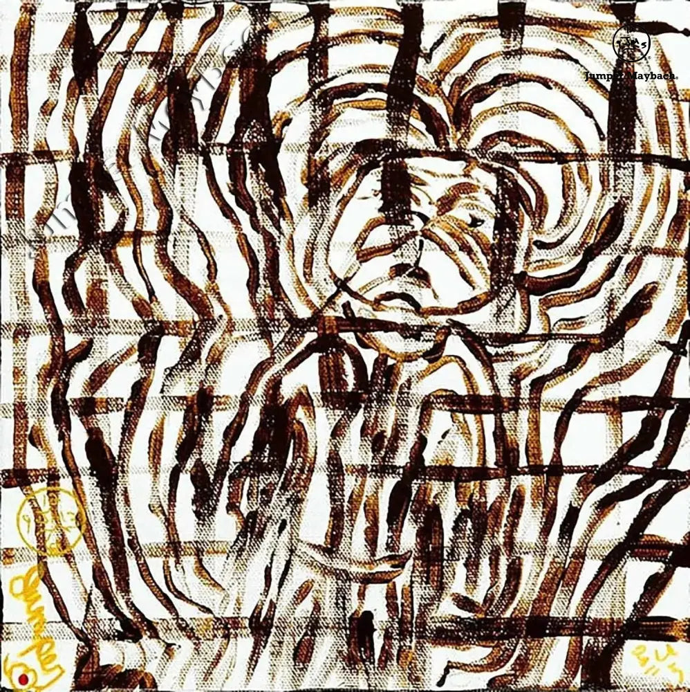 Monkey Caged - Original Painting - Jumper Maybach