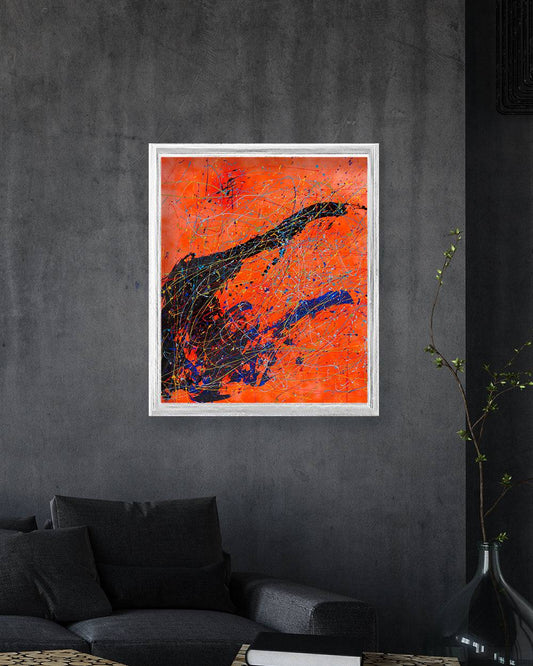 Orange Eclipse (Print on Paper) - Jumper Maybach