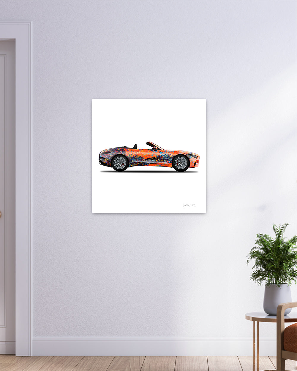 1 - Orange Eclipse Car by Jumper Maybach® (Print on Canvas)