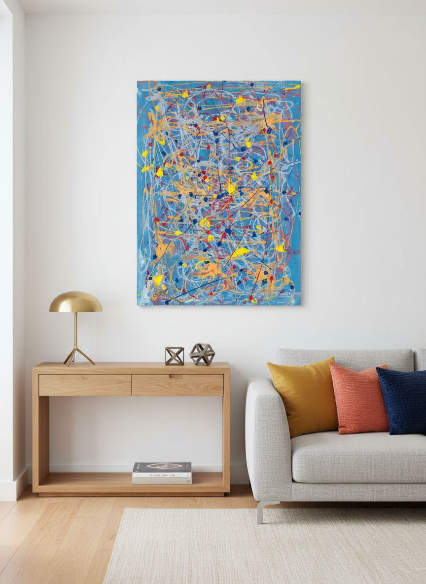 Orange Swirl - Original Painting - Jumper Maybach