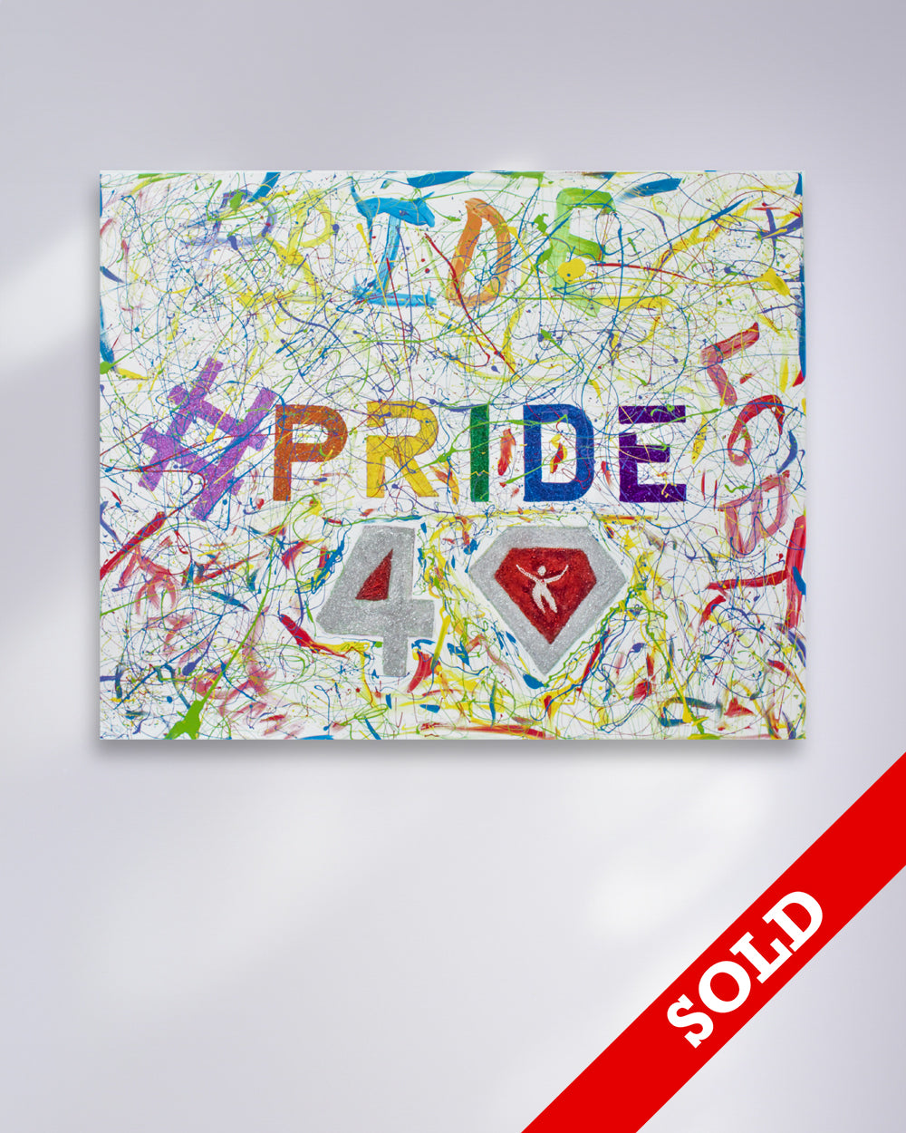 Pride #3 Ruby 40 Anniversary Houston Pride - Original Painting - SOLD