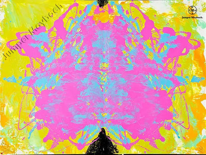 Pink Butterfly - Original Painting - Jumper Maybach