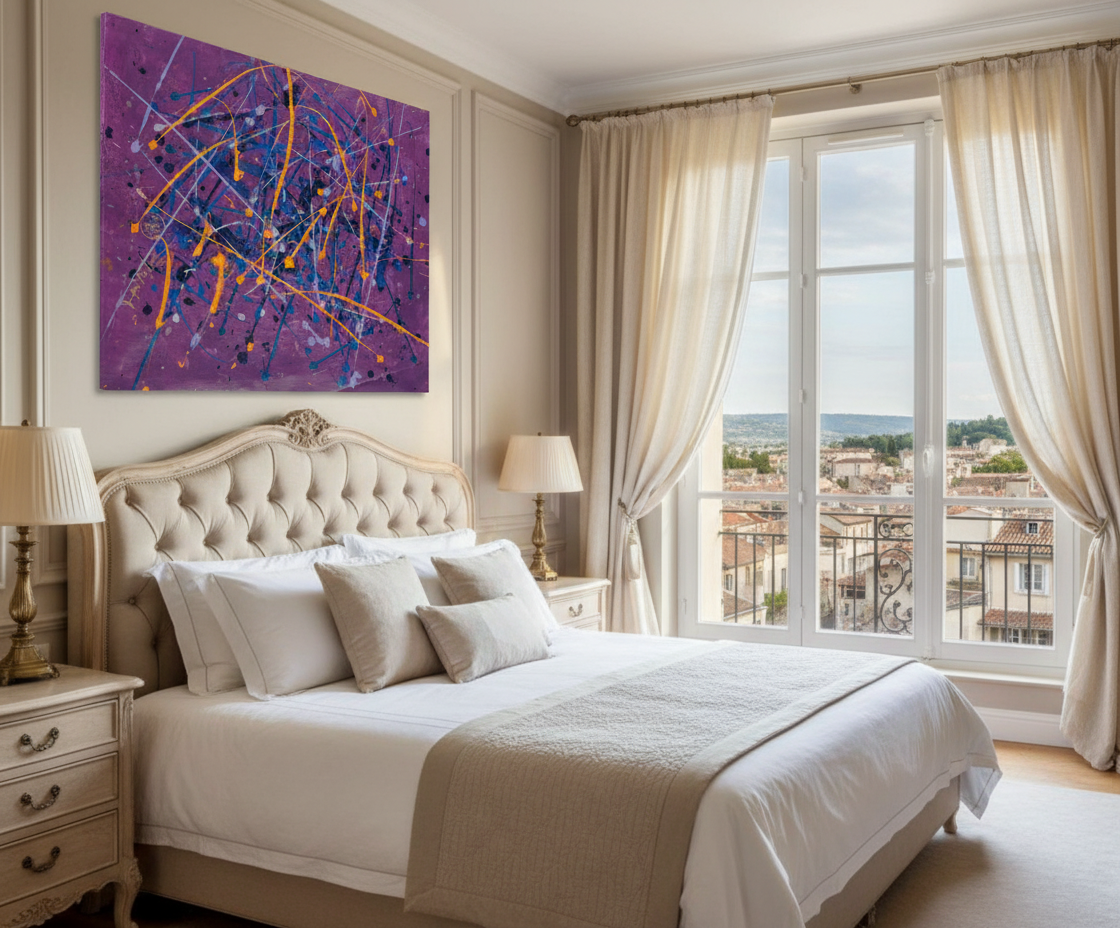 Plum Universe #2 - Original Painting - Jumper Maybach