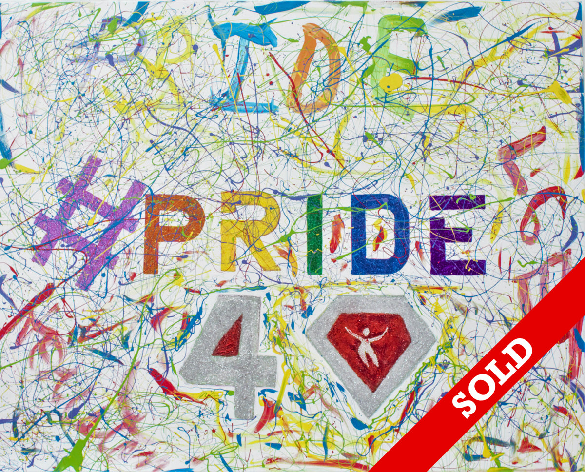 Pride #3 Ruby 40 Anniversary Houston Pride - Original Painting - SOLD