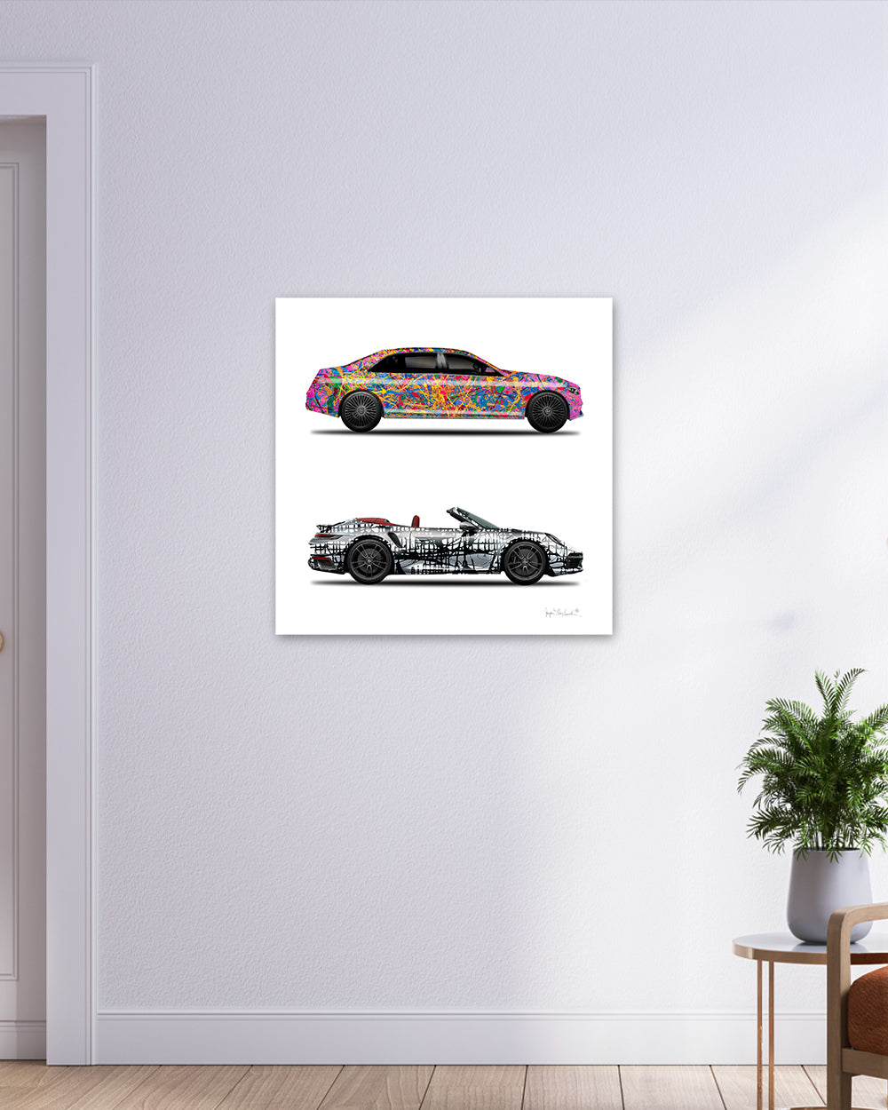 2 - Quantum Dream & Dark Matrix Cars by Jumper Maybach® (Print on Canvas)