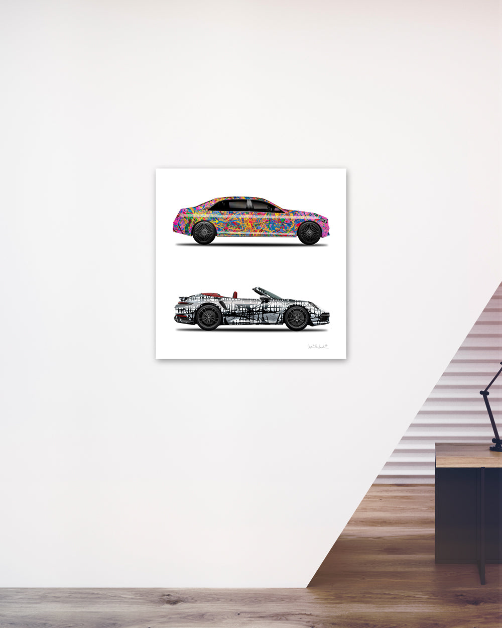 2 - Quantum Dream & Dark Matrix Cars by Jumper Maybach® (Print on Canvas)