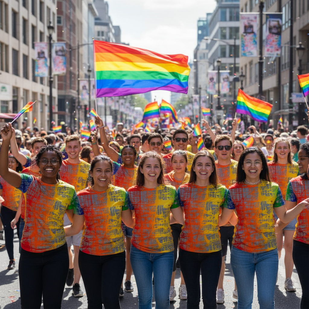 Rainbow Matrix, MEN'S T-Shirt by Jumper Maybach® - Jumper Maybach