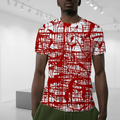 Red Matrix, MEN'S T-Shirt by Jumper Maybach®