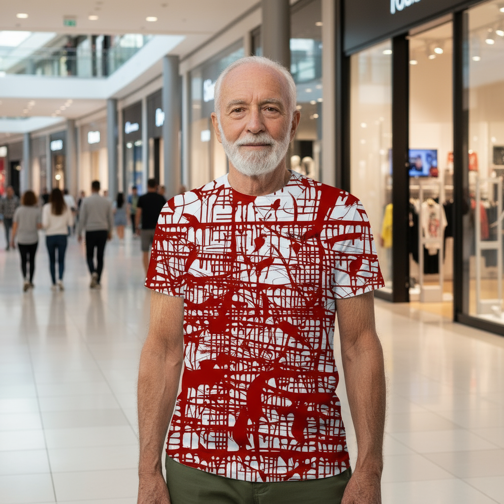 Red Matrix, MEN'S T-Shirt by Jumper Maybach®