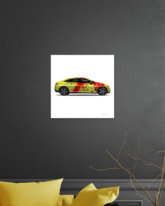 1 - Red Rocket Car by Jumper Maybach® (Print on Canvas)