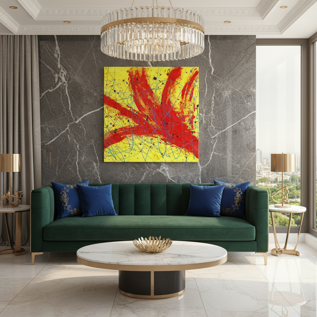 Red Rocket  (Print on Canvas) - Jumper Maybach