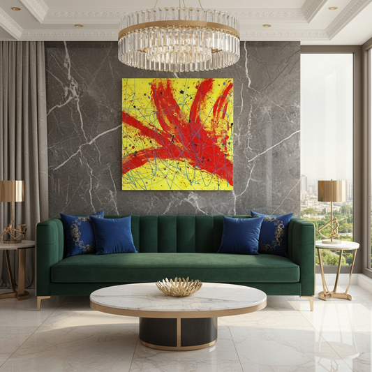 Red Rocket  (Print on Canvas) - Jumper Maybach