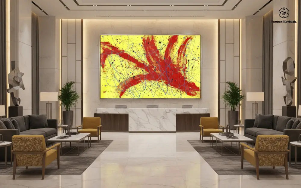 Red Rocket - Original Painting - Jumper Maybach
