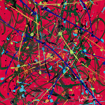 Red Space (Embellished Limited Edition-Hand Signed by the Artist)