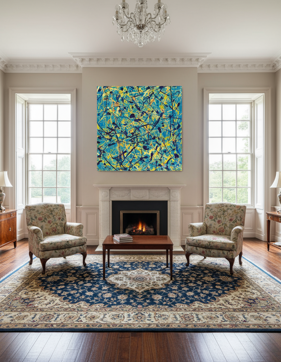 Saturn Sunrise  (Print on Canvas) - Jumper Maybach