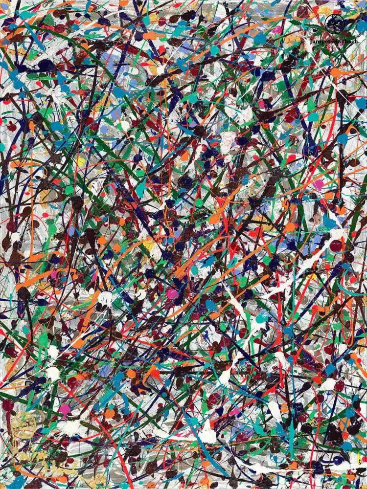 Original artwork titled Endless Asteroid Playground by Jumper Maybach, featuring a vibrant, abstract asteroid-themed painting.