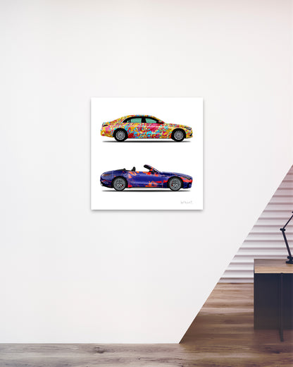 2 - World Jumper & New Galaxy Cars by Jumper Maybach® (Print on Canvas)