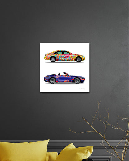 2 - World Jumper & New Galaxy Cars by Jumper Maybach® (Print on Canvas)