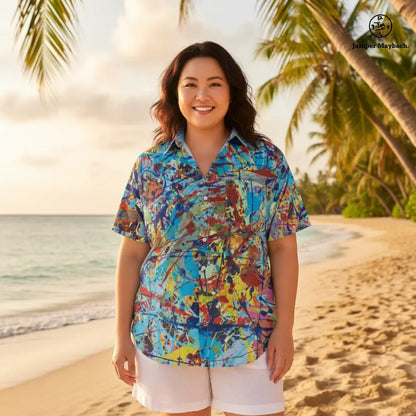 Taffy Galaxy PLUS SIZE Resort UNISEX Shirt by Jumper Maybach® - Jumper Maybach