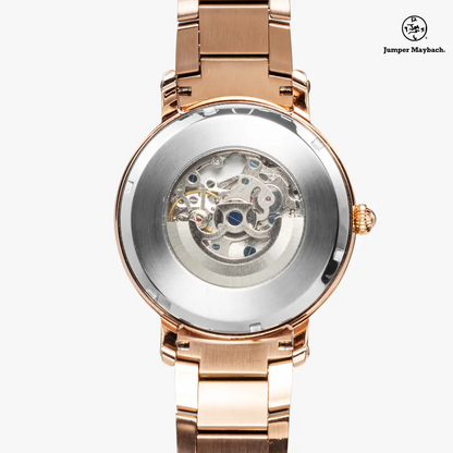 JetPrint Fulfillment Aliens on the Moon steel strap automatic watch with indicators, featuring a detailed lunar and alien design.