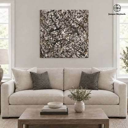 Arc of Ashes embellished canvas living room