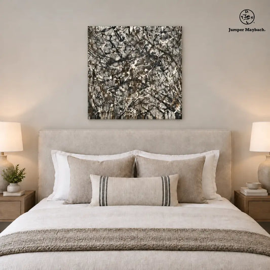 Arc of Ashes embellished canvas bedroom