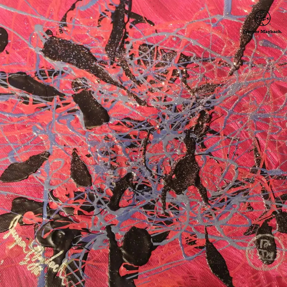 Artopia Red Wine - Original Painting by Jumper Maybach | 16x20 Canvas - SOLD - Jumper Maybach Artwork