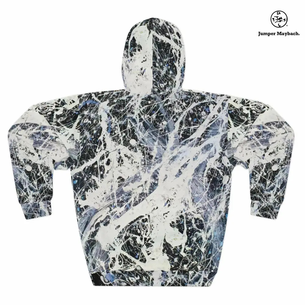 All-over print unisex pullover hoodie by Jumper Maybach, featuring vibrant awakening-themed artwork, from Printify.