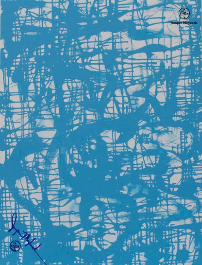 Azure Awakening - Original Acrylic Painting by Jumper Maybach | 30x40 Canvas Art - Jumper Maybach Artwork