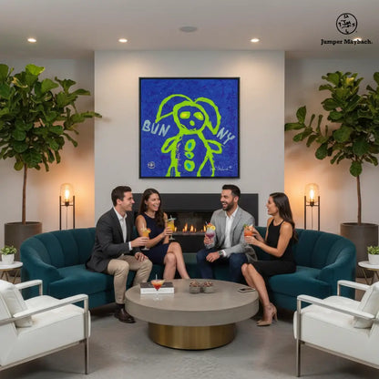 Blue Bunny (Print on Canvas) - Jumper Maybach Prints