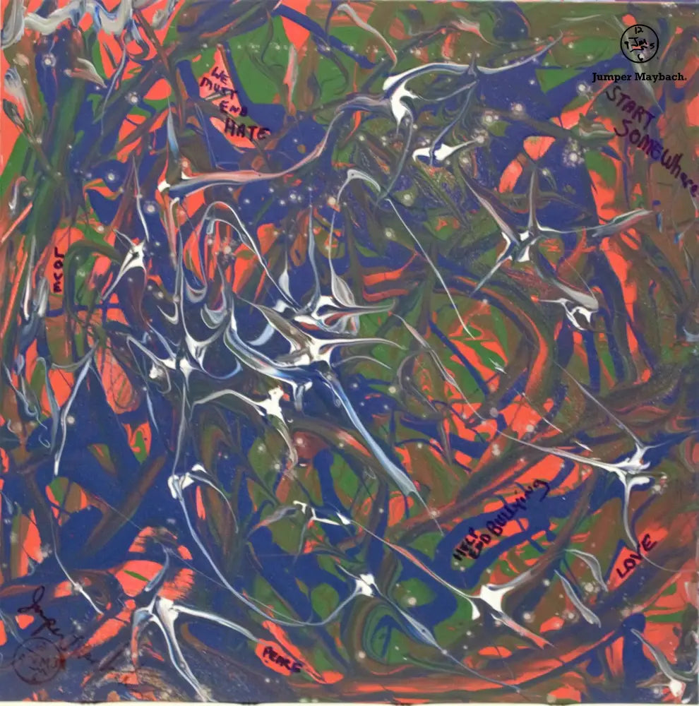 Blue Fields (Embellished-Hand Signed by the Artist) - Jumper Maybach giclee