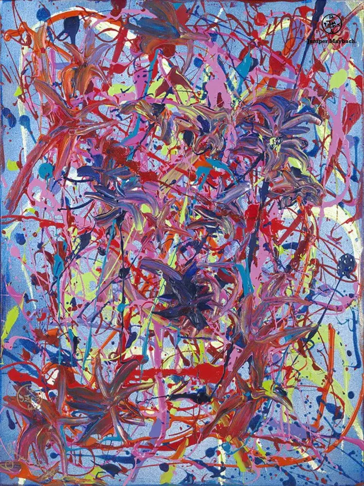 Blue Star - Original Painting by Jumper Maybach | 18x24 Canvas - SOLD - Jumper Maybach Artwork