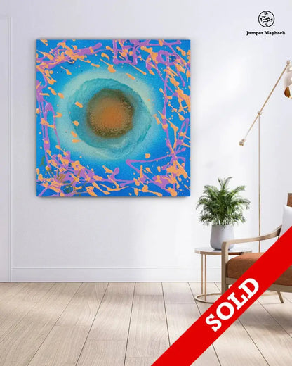 Blue Sun - Original Painting - SOLD - Jumper Maybach Artwork