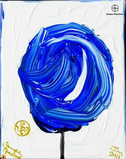 Blueberry Cotton Candy #1 - Original Painting - Jumper Maybach Artwork