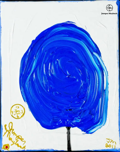 Blueberry Cotton Candy #3 - Original Painting - Jumper Maybach Artwork