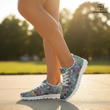 JetPrint Fulfillment Boundless Beginnings athletic sneakers by Jumper Maybach® for men and women with modern design and sporty look.