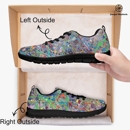 Boundless Beginnings athletic sneakers by Jumper Maybach for men and women, featuring a sleek design and comfortable fit.