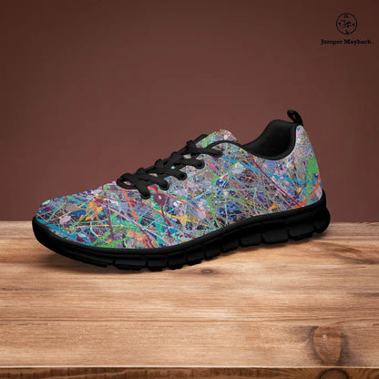 Boundless Beginnings athletic sneakers by Jumper Maybach® in sleek design, displayed in a 3D rendering with modern styling.