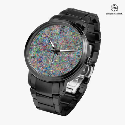 Boundless Beginnings Steel Strap Automatic Watch with indicators by Jumper Maybach® featuring a sleek steel strap and detailed watch face.