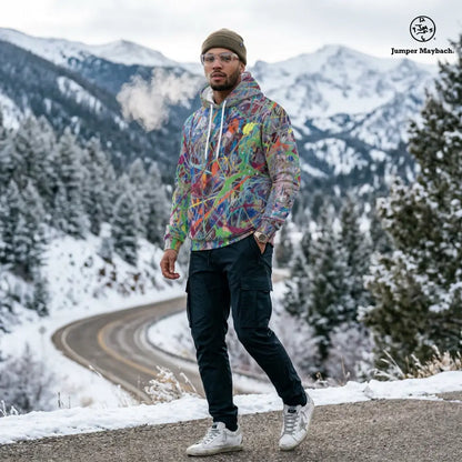 Boundless Beginnings - Unisex Pullover Hoodie by Jumper Maybach® - All Over Prints