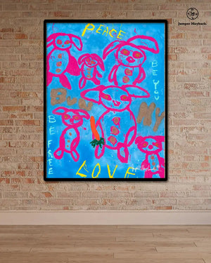 Bunny Love by Jumper Maybach® (Print on Paper)