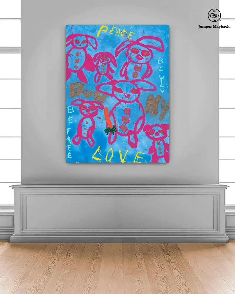 Bunny Love - Original Painting - Jumper Maybach Artwork