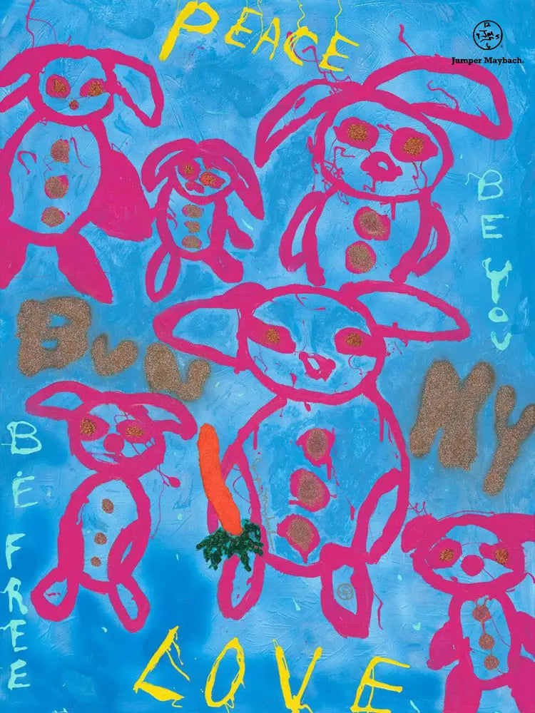 Bunny Love - Original Painting - Jumper Maybach Artwork