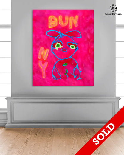 Bunny - Original Painting SOLD - Jumper Maybach Artwork