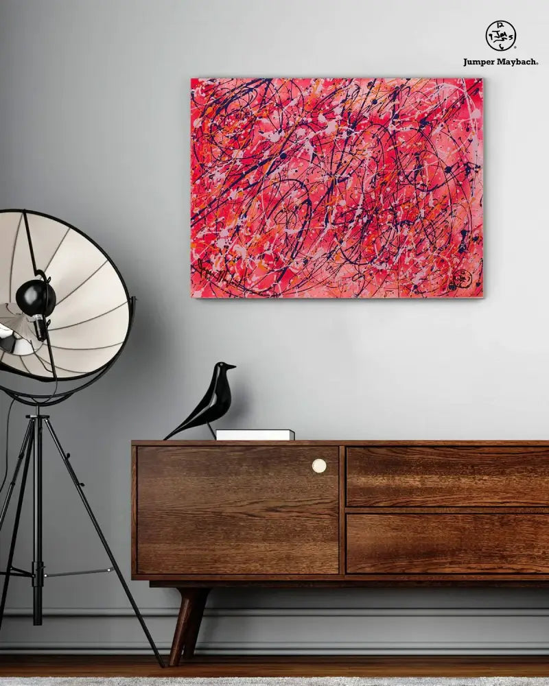 Original artwork of cherry blossoms by Jumper Maybach featuring a delicate vignette design.